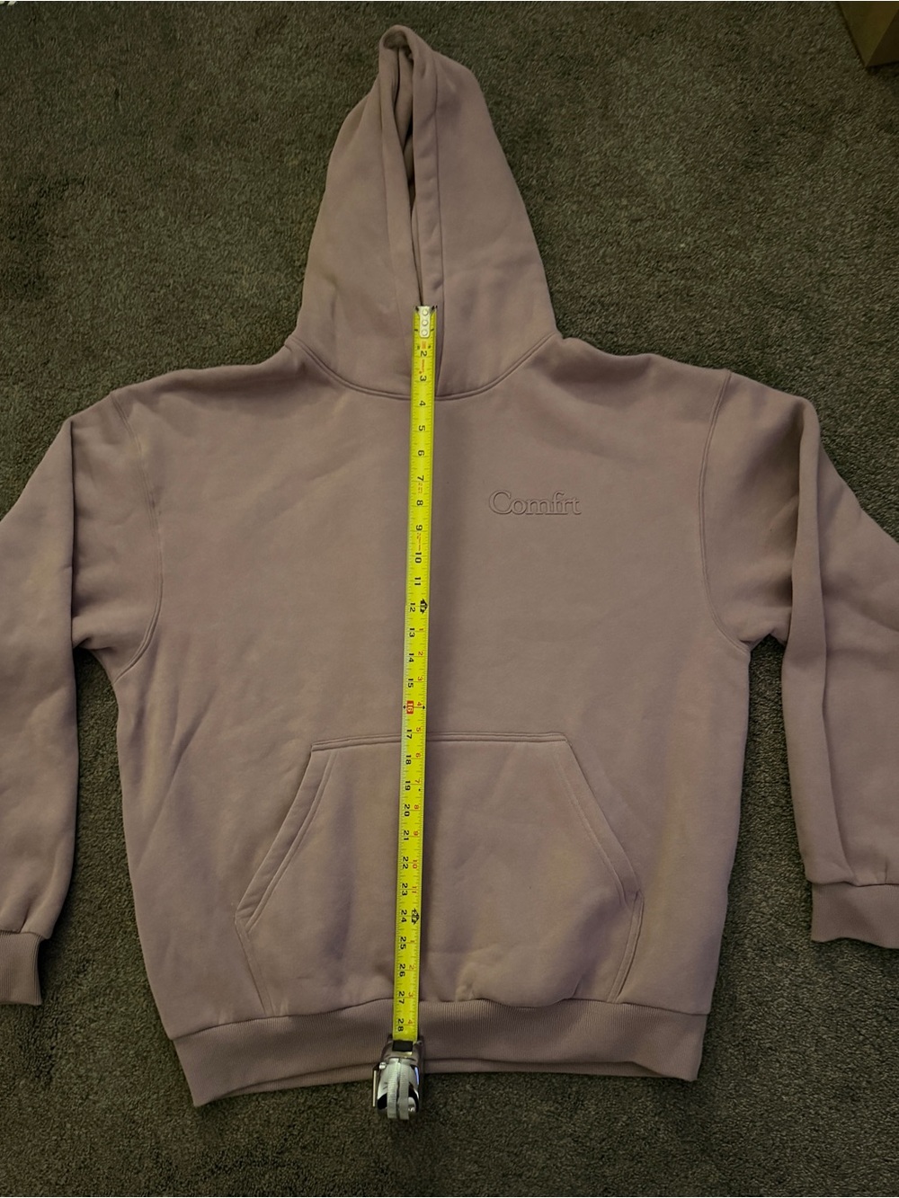 Comfrt Oversized Pullover Hoodie Lilac Purple Unisex XL NWOT